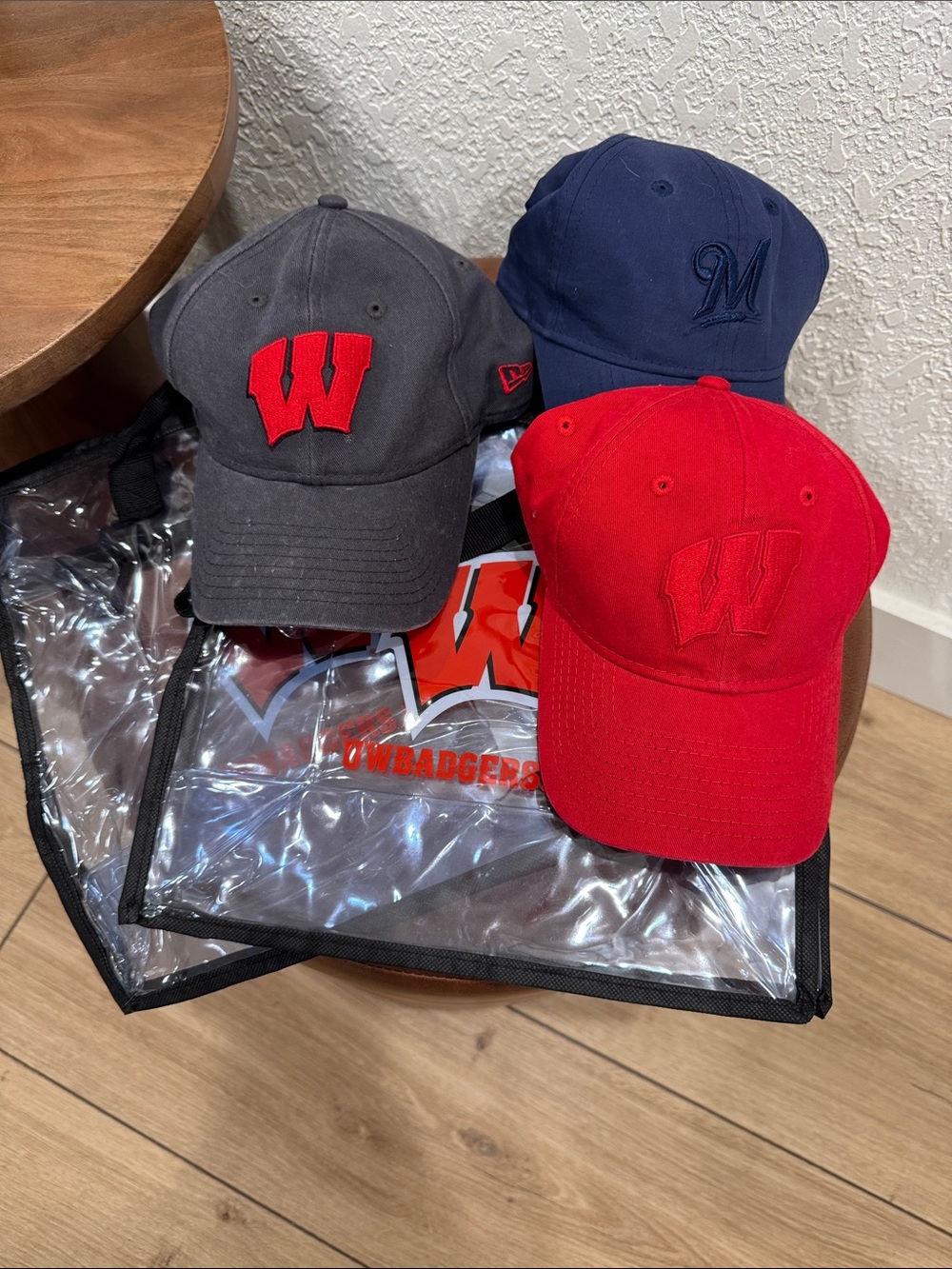 Wisconsin Badger/ Brewer Hat / Game-day Tote Bundle!